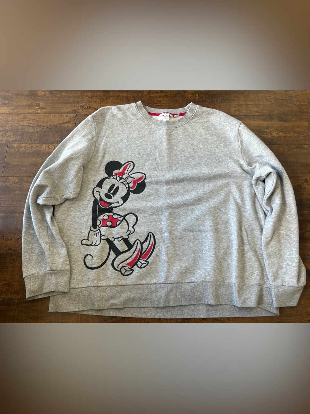 Gray Minnie Mouse Graphic Sweatshirt - Women's Sweater